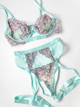 Oh la la Cheri Adaline Bra Set Floral Embroidery