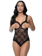 Amber Open Cup Lace Teddy