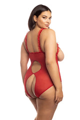 Amber Open Cup Lace Teddy