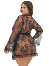 Oh la la Cheri Amore Robe Feminine Lace Black