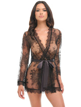 Oh la la Cheri Amore Robe Feminine Lace Black