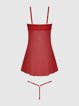 Angelina Babydoll Kiss Embroidery