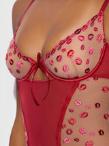 Angelina Chemise Slip Kiss Embroidery
