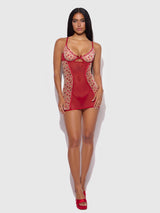 Angelina Chemise Slip Kiss Embroidery