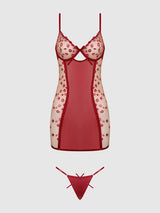 Angelina Chemise Slip Kiss Embroidery