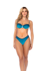 Mapale Azur Wave Ombre Two Piece Swimsuit Underwire Bikini Set