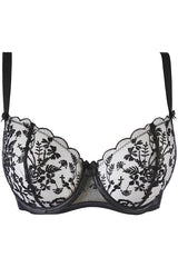 Duchessa Sheer Unlined Bra Black