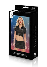 Baci Lingerie Badge of Desire 4-pc Set - Black