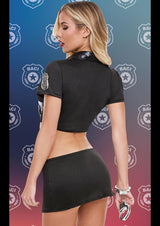 Baci Lingerie Badge of Desire 4-pc Set - Black