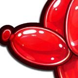 Pastease Balloon Animal - Red