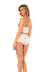 Mapale Bare Whisper Eyelash Lace Cami and Shorts Set