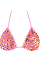 Axami 12091 Luxury Shimmer Sequins Triangle Bikini Top
