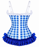 Daisy Corsets Lavish Blueberry Ruffle Sweetheart Bustier Corset