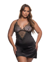 Roma Confidential Beaded Belle Chemise Metallic Embroidery Black