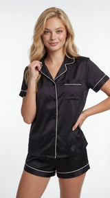 BeWicked Beautiful Satin PJ Set with Piping