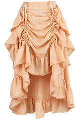 Daisy Corsets Crepe Adjustable High Low Skirt