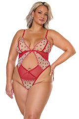 Coquette Queen Berry Sweet Teddy Sheer Red