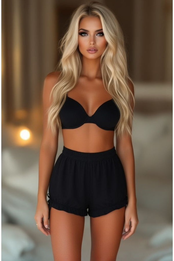 Daisy Corsets Black Crepe Bloomers