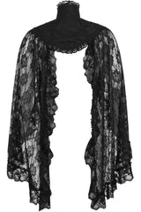 Black Lace Sleeved Bolero Jacket - Daisy Corsets