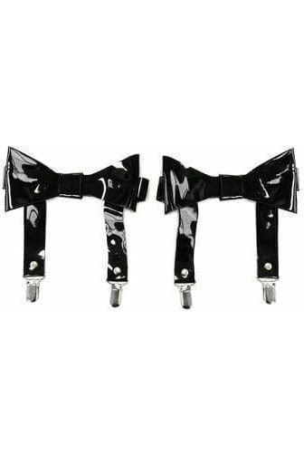 Daisy Corsets Black Patent Garters (set of 2)