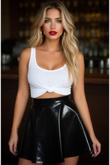 Daisy Corsets Black Patent Skirt