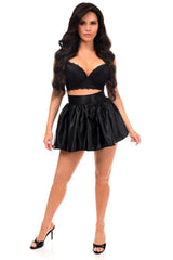Black Satin Skirt - Daisy Corsets