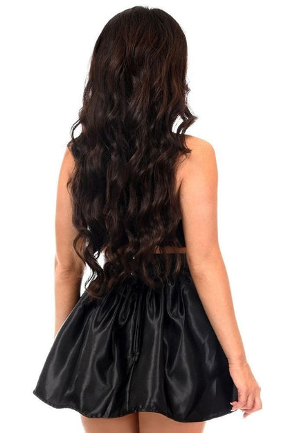 Black Satin Skirt - Daisy Corsets
