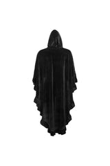 Black Velvet Hooded Ruffle Cape - Daisy Corsets