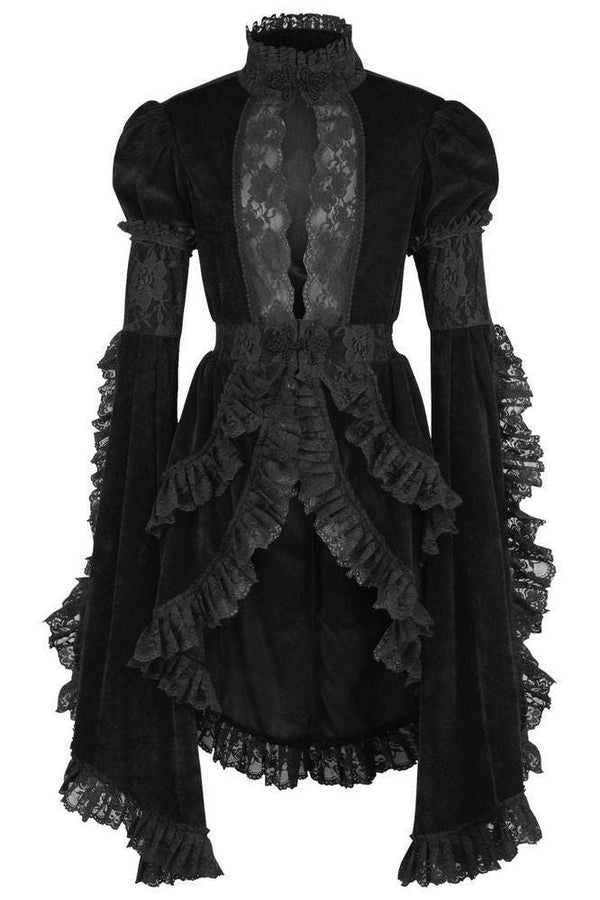 Daisy Corsets Velvet & Lace Ruffled Jacket