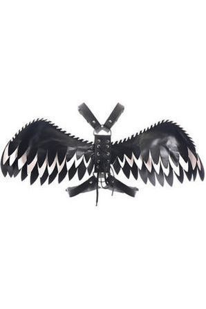 Daisy Corsets Black & White Layered Wing Body Harness