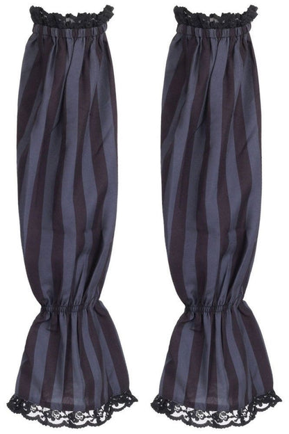 Daisy Corsets Striped Smocked Sleeves