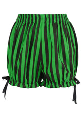 Daisy Corsets Black/Green Striped Bloomers