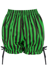 Daisy Corsets Black/Green Striped Bloomers