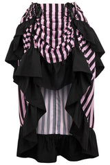 Daisy Corsets Stripe Adjustable High Low Skirt