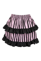 Daisy Corsets Striped Ruched Bustle Skirt