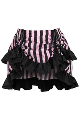 Daisy Corsets Striped Ruched Bustle Skirt