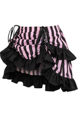 Daisy Corsets Striped Ruched Bustle Skirt