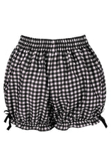 Black/White Gingham Crepe Bloomer - Daisy Corsets