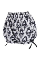 Daisy Corsets Skull Print Crepe Bloomers
