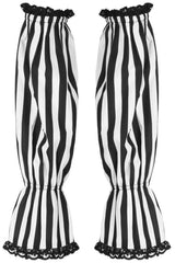 Daisy Corsets Striped Smocked Sleeves