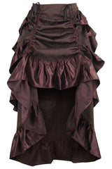 Daisy Corsets Brocade Adjustable High Low Bustle Skirt