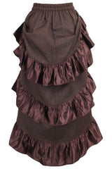 Daisy Corsets Brocade Adjustable High Low Bustle Skirt