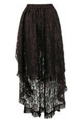 Daisy Corsets Lace Hi Low Skirt