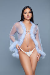 Burlesque BeWicked Bou Robe Periwinkle