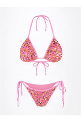 Axami 12091 Luxury Shimmer Sequins Triangle Bikini Top