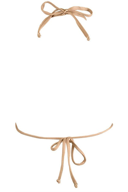 Axami 12081 Luxury Shimmer Sequins Triangle Bikini Top