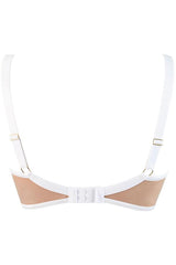 Duchessa Sheer Unlined Bra White/Nude