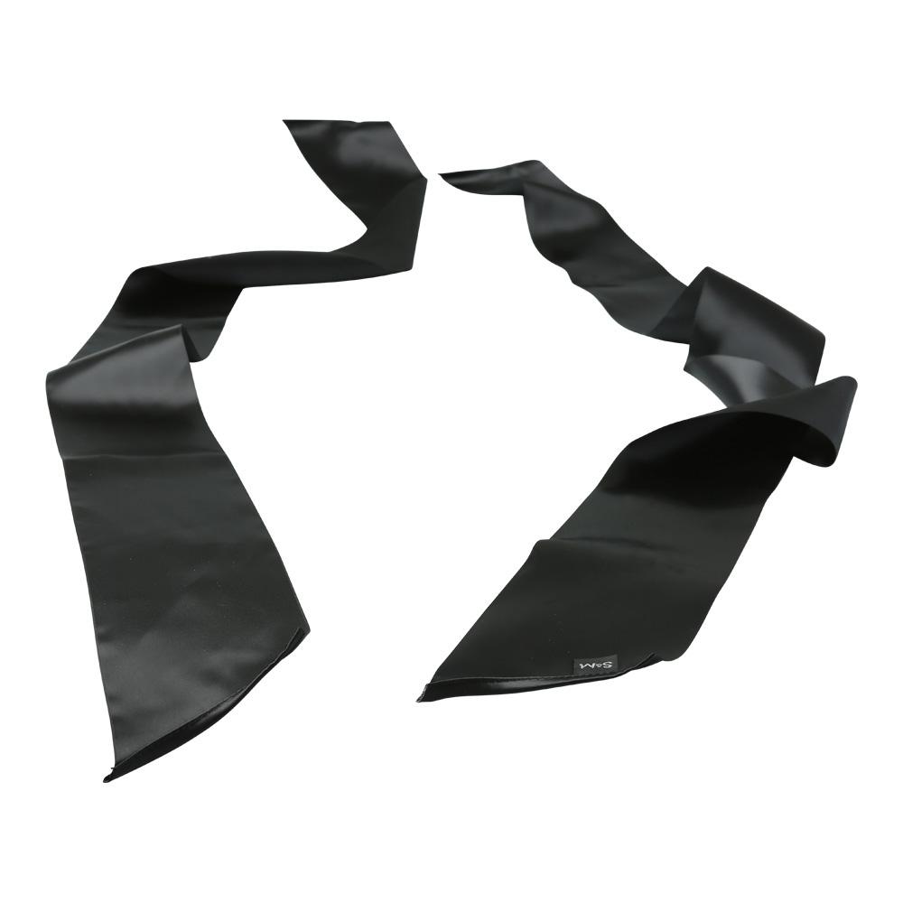 Sex & Mischief Silky Sash Restraints - Black
