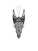 Cely Open Cup Crotchless Teddy