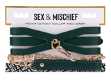 Sex & Mischief Indica Cutout Collar & Leash